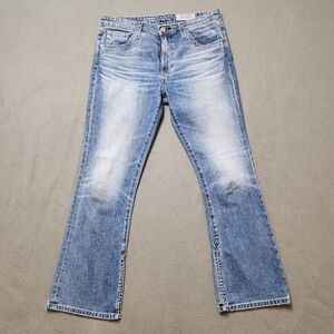 AG Denim Jodi cropped Flare Jeans High Rise Slim Flare Crop Jeans. Sz 29r